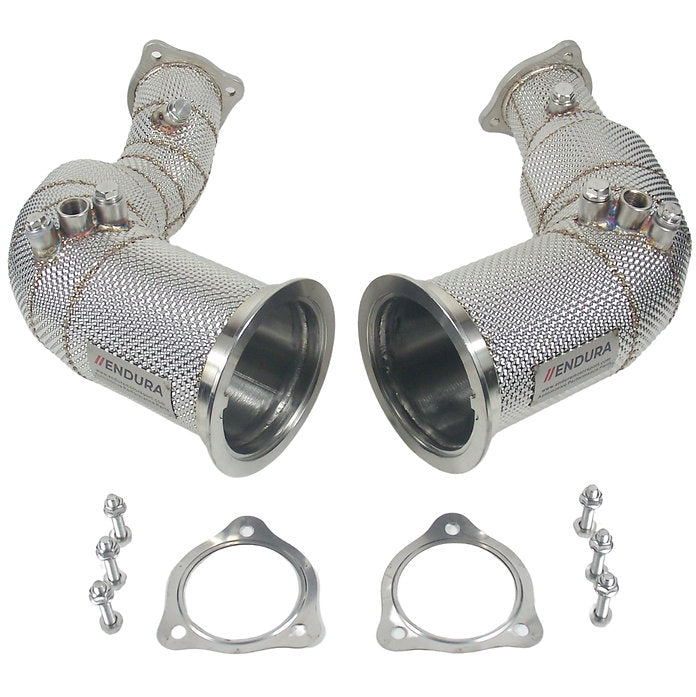 Endura - Downpipe with Heat Shield - Audi RS4 B9 / RS5 F5 OPF